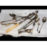 Assorted silver flatware