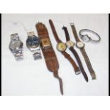 Gents and ladies wrist watches, including Omega an