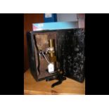 A Schutz & Kassel microscope with wooden case - ci