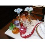 Selection of Vaseline glass and other