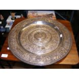 A Victorian 44cm decorative classical charger, wit