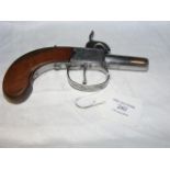 Antique pocket pistol by Blandford - 15cm long