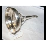 A Hester Bateman silver two section wine funnel -