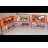 Six boxed Lima and Hornby rolling stock