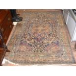 Middle Eastern style rug with geometric border - 2