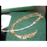 A 9ct gold necklace - 14g