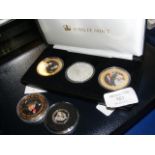 A Jubilee Mint Three Coin Queen and Prince Philip