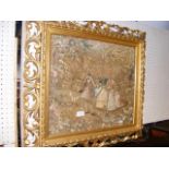A 19th century wool work and needlepoint picture o