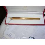 A Cartier ball-point pen, in original Cartier pres