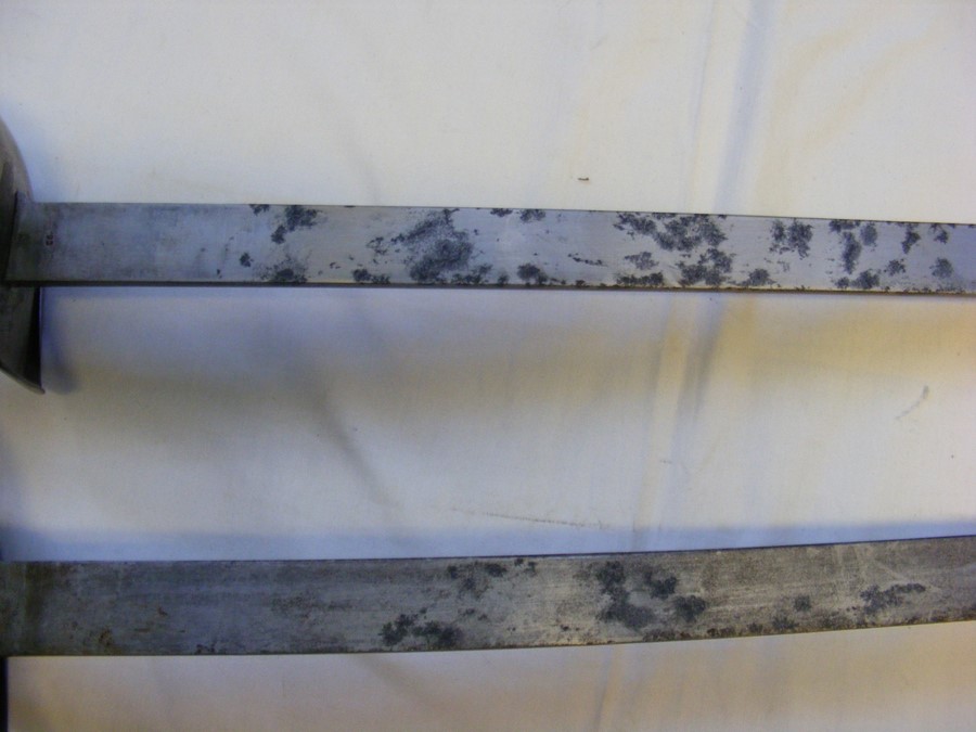 Antique sword - 85cm long, together with one other - Image 8 of 9