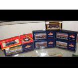 Selection of boxed Hornby and Bachmann rolling sto