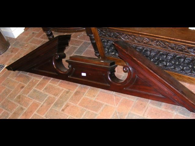 A 178cm mahogany door pediment - Image 2 of 2