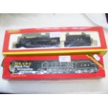 A boxed Hornby 'Black Five' locomotive and tender,