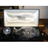 A Waterford Crystal decanter and stopper - boxed