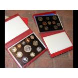 2003 and 2004 Royal Mint UK Deluxe Proof Sets in r