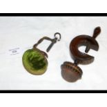 Two antique sewing aids