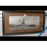 Old photograph of Battleship 'Royal Oak'