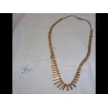 A 9ct gold lady's necklace