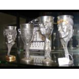 Four Lord of The Rings goblets, including the Royal