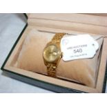 A lady's 18ct gold Rolex Oyster Datejust wrist wat