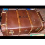 An old Harrods of London travelling case, with fit