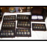 'British Coins of World War II' in seven drawer co