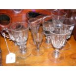 Selection of wine glasses and other