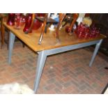 A shabby chic country farmhouse dining table - 190