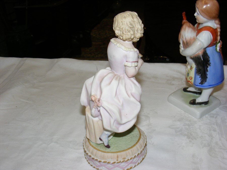 A bisque figural group, together with ceramic clim - Image 15 of 22