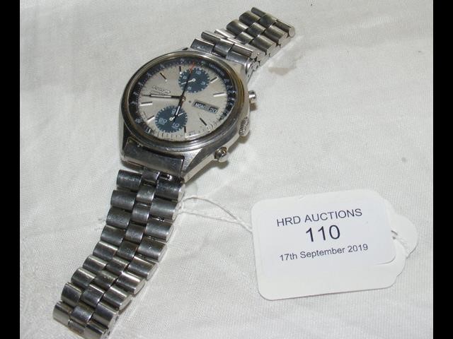 A gent's Seiko chronograph automatic wristwatch wi - Image 10 of 22