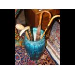 A Bretby Pottery floor vase/stick stand