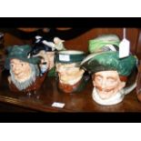 Five assorted Royal Doulton character jugs includi