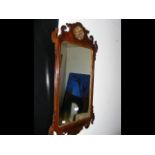 A Georgian style wall mirror - L86cm