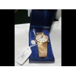 A gent's Bulova Accutron 9ct gold wristwatch and b