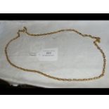 A heavy 9ct gold necklace - approx weight 36g