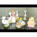 Two Royal Albert figures - Jemima Puddle duck, fox