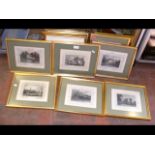A set of twelve coloured engravings - Middlesex an