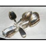 A selection of silver teaspoons