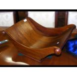 An antique style mahogany table cheese coaster - 5