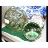 A large Victorian glass dump, together with two pa