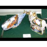 A Royal Crown Derby oceanic whale paperweight, tog