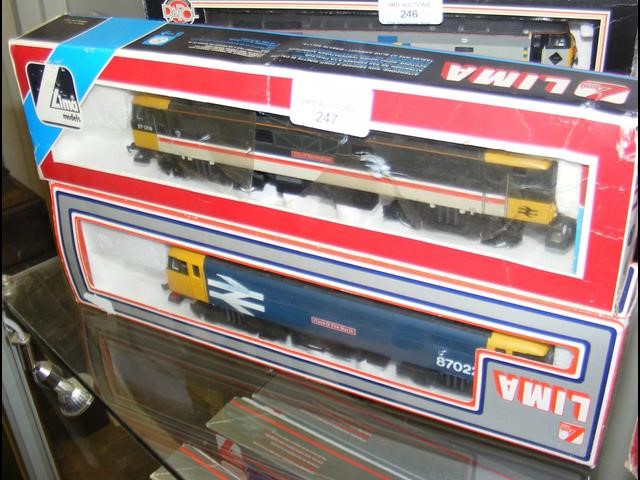 A boxed Lima locomotive and one other