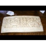 A small Lakshman relief work plaque - 10x20cm