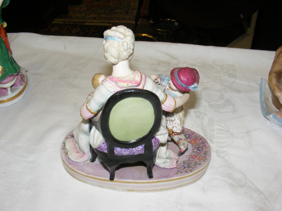 A bisque figural group, together with ceramic clim - Image 3 of 22