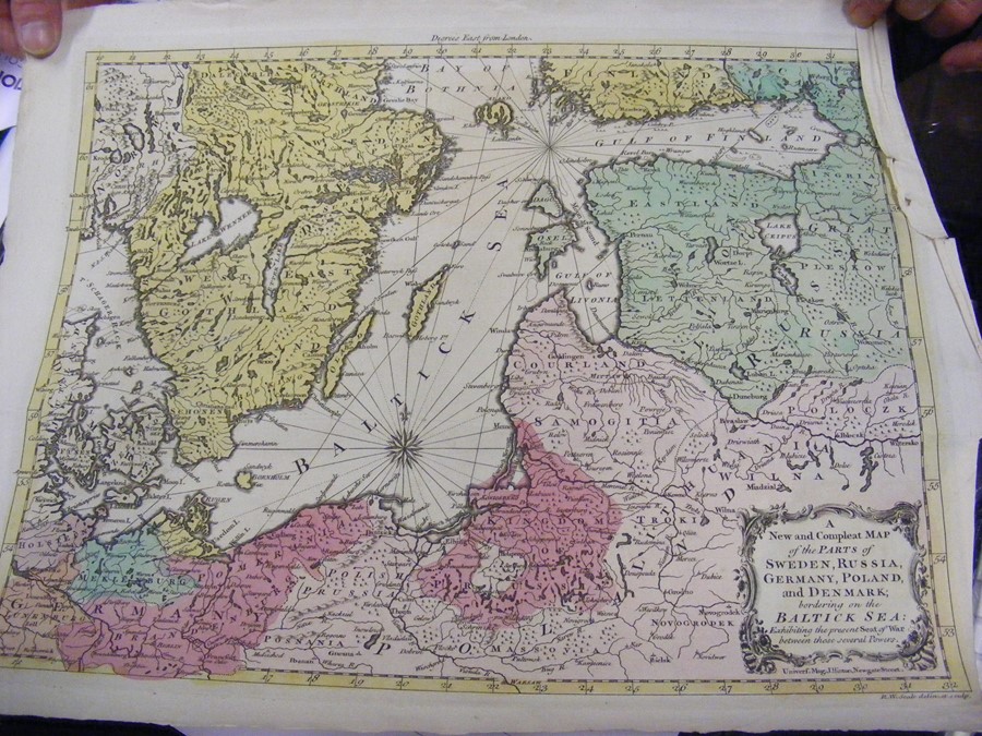 A folio of maps, including Germany, Prussia and early engravings - Image 15 of 32