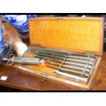 A cased set of Maw, Son & Thompson surgical knives i