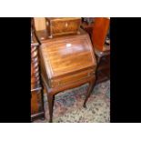 A lady's small mahogany writing bureau