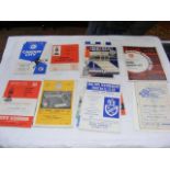 Selection of collectable football programmes in pl