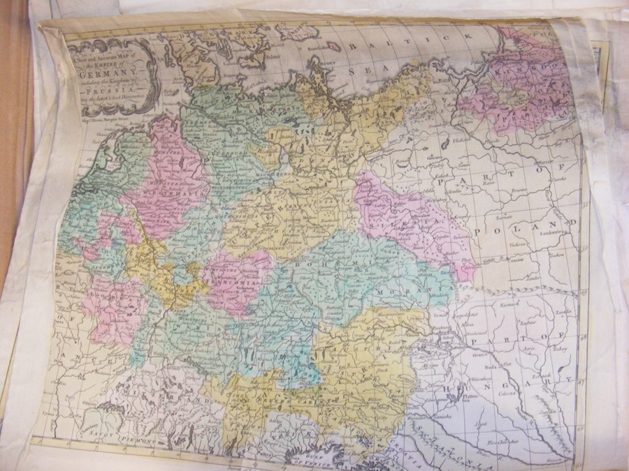 A folio of maps, including Germany, Prussia and early engravings - Image 11 of 32