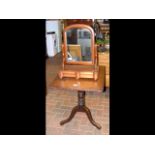 A 19th century mahogany snap-top table, together w